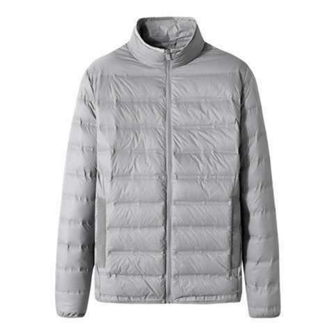 Picture of Fat Man Lightweight fleece-lined Cotton-padded Coat Men's Lightweight Thin Plus Size Plus Size 100.00kg Fat Man fleece-lined Cotton-padded Coat Fashion