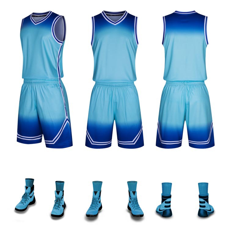 Picture of New basketball uniform set custom summer adult children's training game team uniform group purchase wholesale breathable sweat-absorbent Jersey