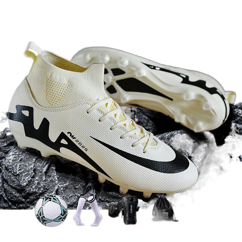 Broken Spike Football Shoes for Boys, Long Spikes, Ronaldo Assassin 15, Boys and Girls, Primary and Secondary School Students, Adult Game Training Shoes