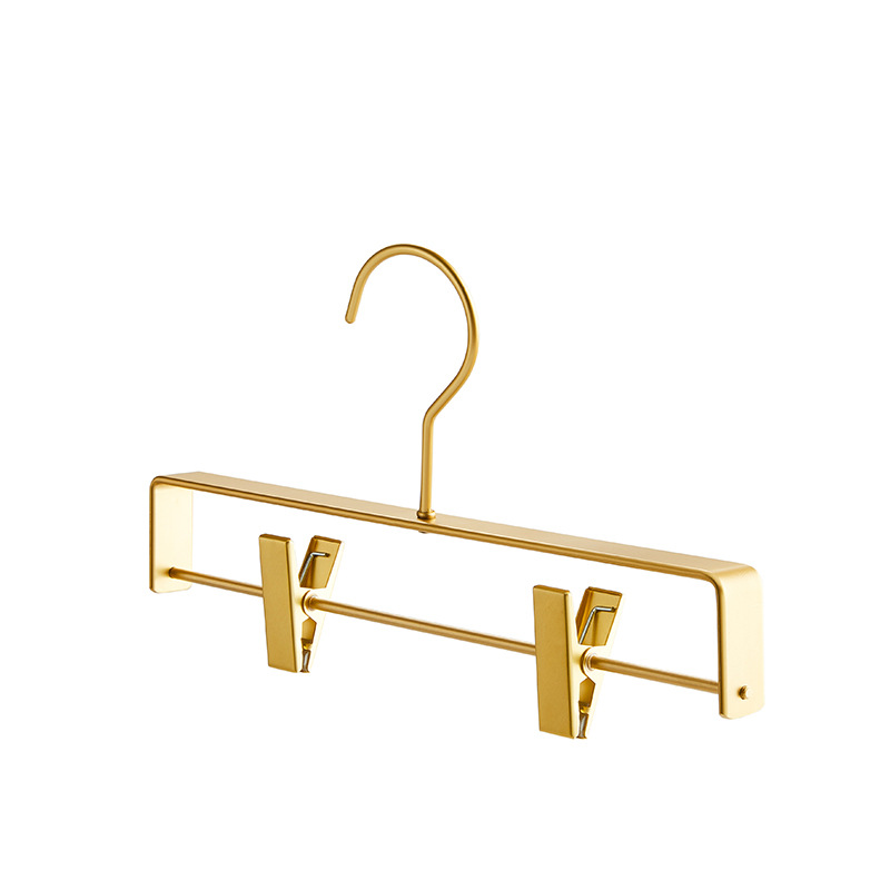 Picture of More than Storage Wardrobe Aluminum Alloy Pants Rack Non-slip Pants Clip Household Adult Multi-functional Clothes Hanger with Clip