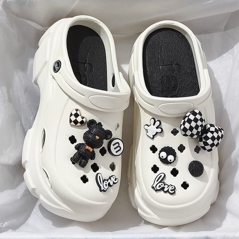 Picture of Baotou EVA hole shoes in 2025 new fashion and versatility student comfortable and casual two-wear non-slip slippers for women's summer