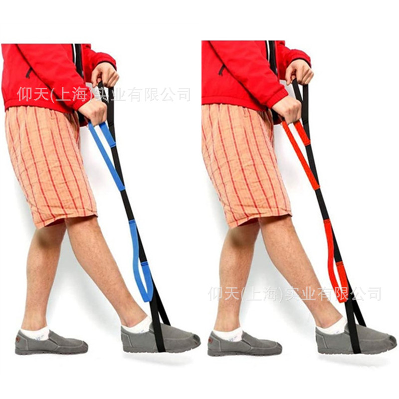 Leg Lift with Hand Handle Foot Ring Assisted Walking Leg Lift with Stroke Hemiplegic Elderly Leg Lift Walking Training Belt