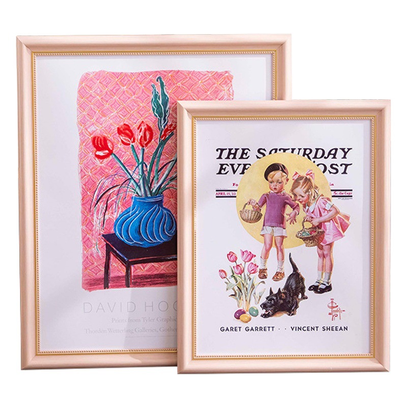 Wholesale American Retro photo frame wall-mounted a4 picture frame mounting A3 oil painting sketch frame 16-inch poster puzzle mounting frame