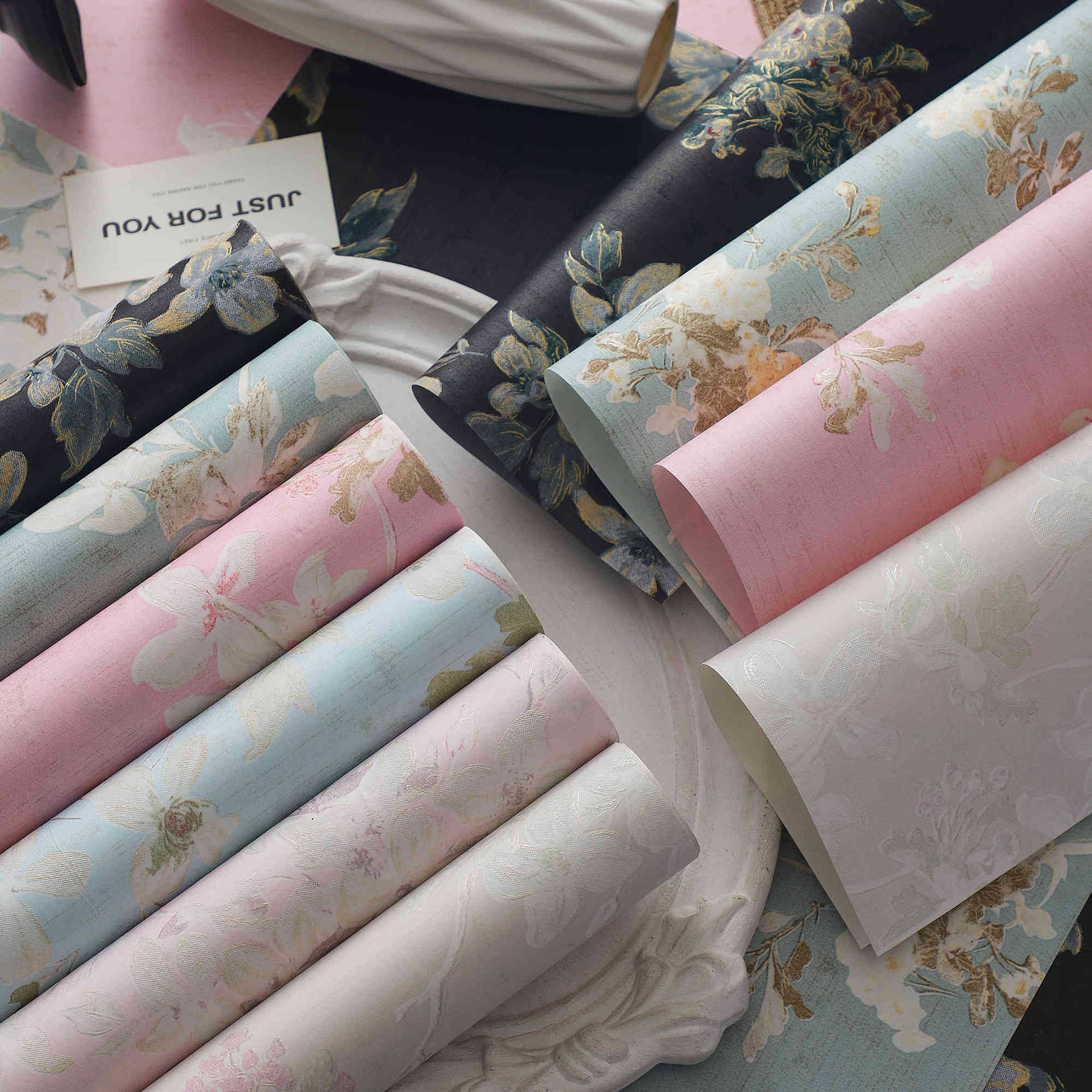 Jade Flower Edge Flower Blossom Wrapping Paper Flower Gift Bag Flower Paper Material Handmade Flower Art Material New Style