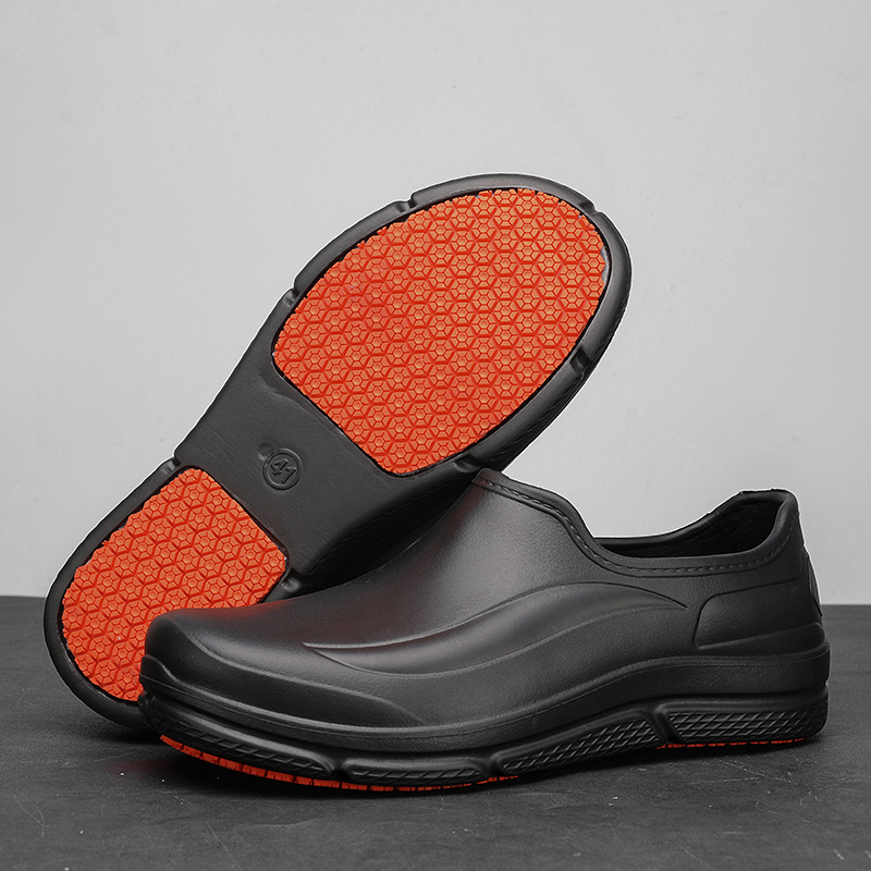 Wholesale cross-border foreign trade waterproof hotel kitchen chef shoes EVA wear-resistant labor protection work shoes non-slip baotou slippers