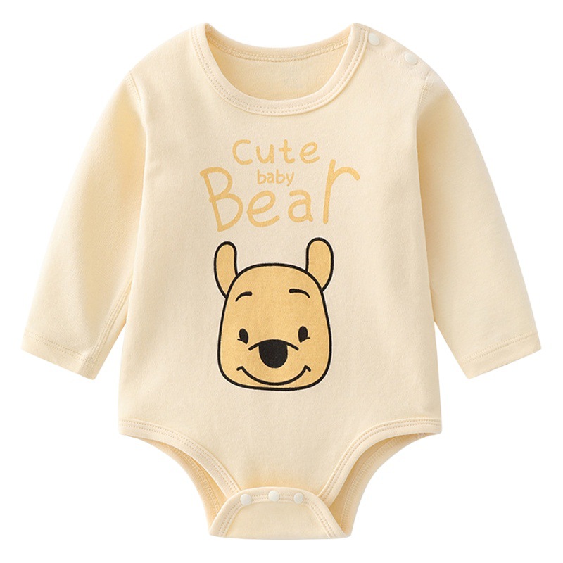 Baby Jumpsuit Autumn Clothes Baby Ha Clothes Newborn Jumpsuit Pajamas Baby Triangle Long Sleeve Wrap Fart Clothes