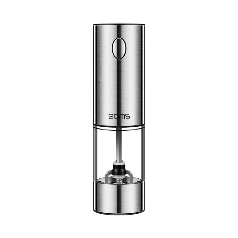 Picture of 304 stainless steel household pepper grinder electric grinding pepper powder Black pepper kitchen pepper seasoning bottle