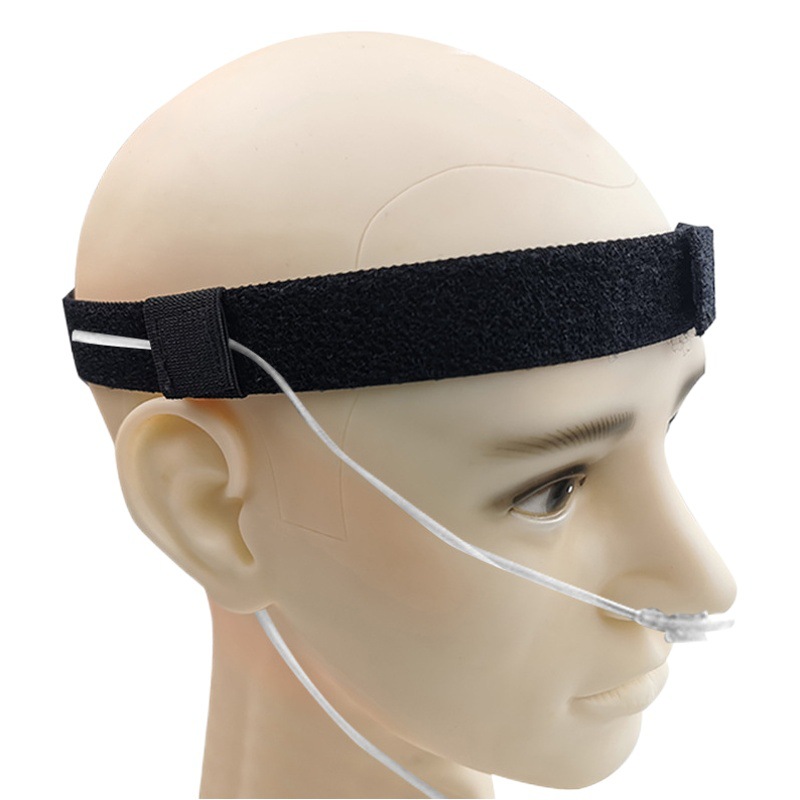Elastic Oxygen Tube Fixed Strap Elastic Strap Nasal Oxygen Tube Headband Glue Oxygen Tube Fixed Strap Latex-Free