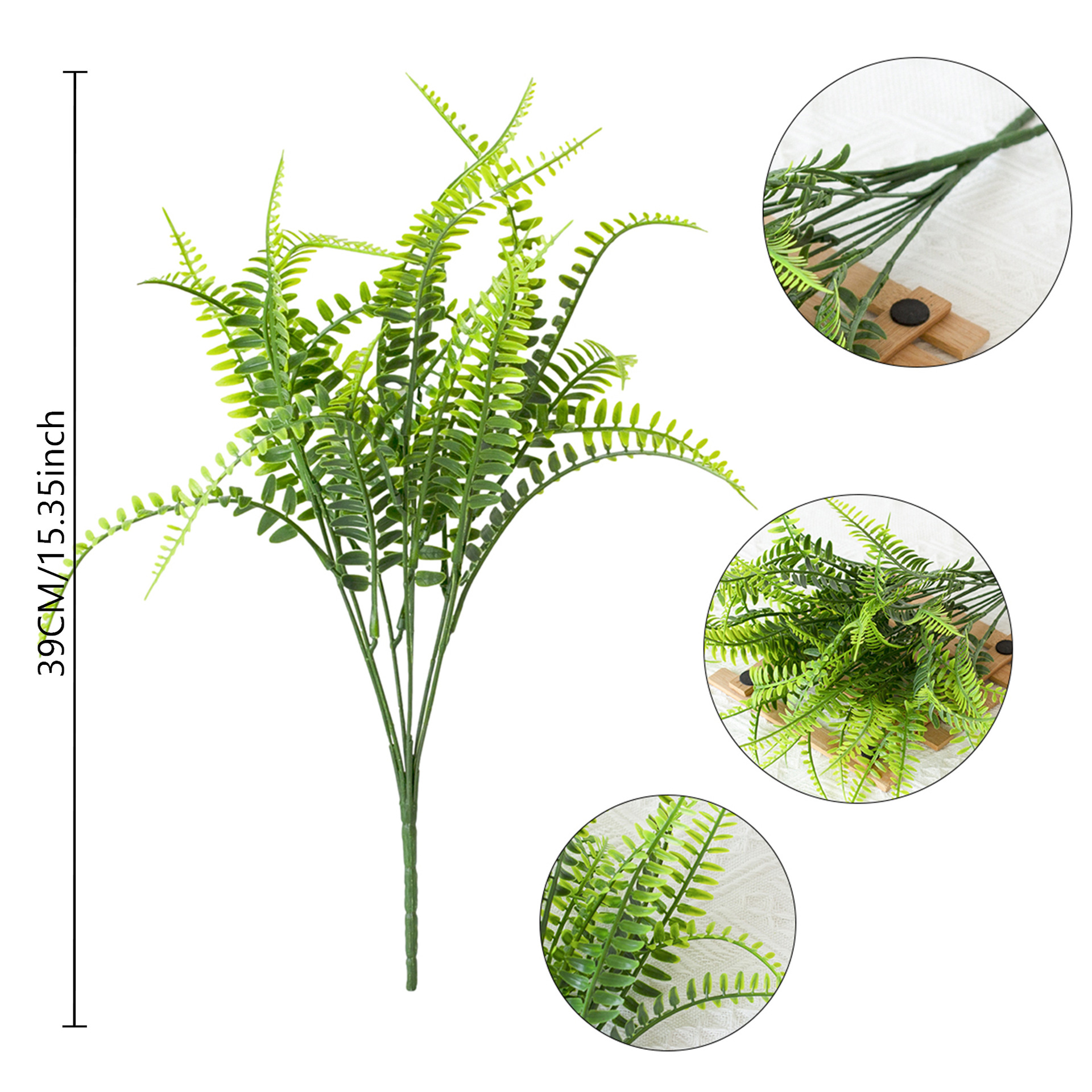 Picture of Artificial flowers seven-pronged Persian grass leaves Boston ferns ferns indoor and outdoor flowers