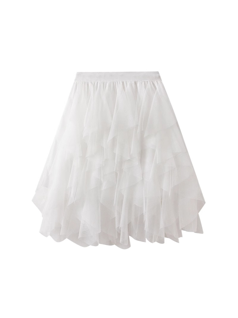 2024 Europe and the United States cross-border new sales skirt summer skirt fairy mesh skirt unkempt skirt women's short skirt