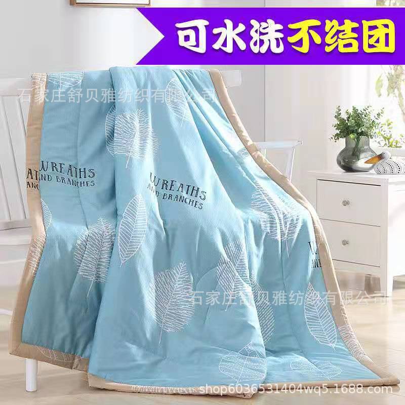 Picture of New Summer Cool Quilt Air-Conditioned Quilt Single and Double Thin Quilt Company Welfare Gift Quilt Spring & Fall Quilt Core Machine Washable