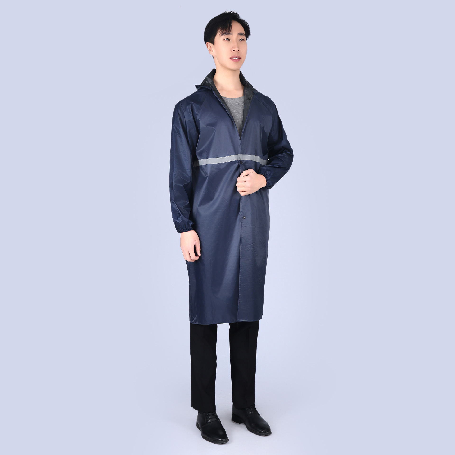 Picture of Raincoat conjoined body explosion-proof rain security guard duty electric car adult single man man woman lengthened sanitation hiking raincoat