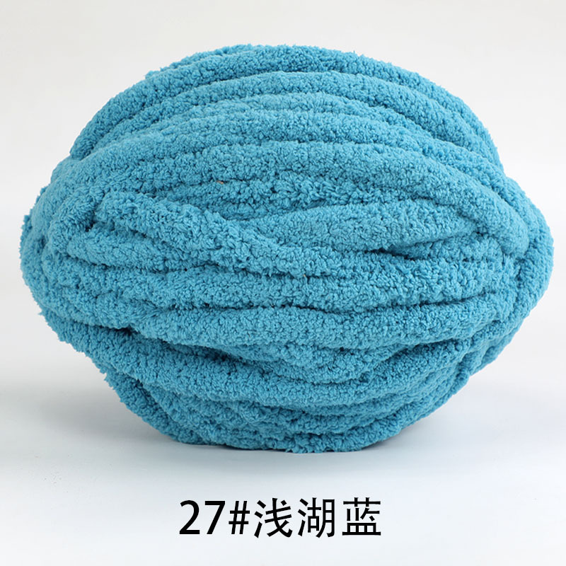 Picture of Thick ice strip wool cat tail thread sausage yarn ice island wool hook bag cushion soft finger knitted blanket cat nest thread