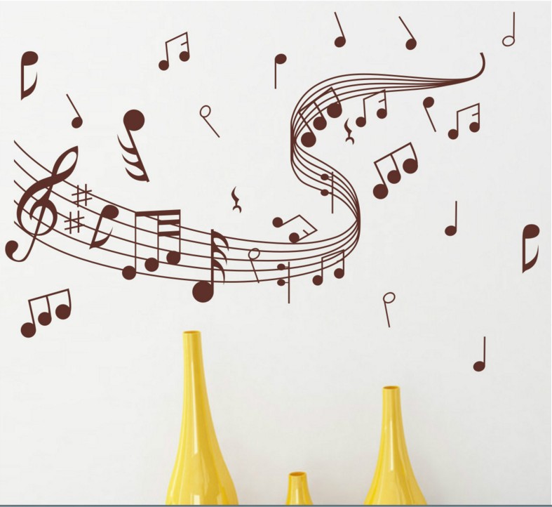 Picture of Music note 0855 Amazon ebay hot sale special price new carved decorative DIY wall stickers