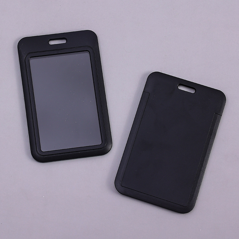 Picture of Sliding cover card push card ABS plastic cartoon tag student card cover work card badge cover chest card wholesale fixed