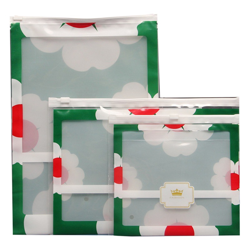 PE packing bag underwear leggings zipper bag socks towel clothes vest T-shirt transparent warm shirt bag