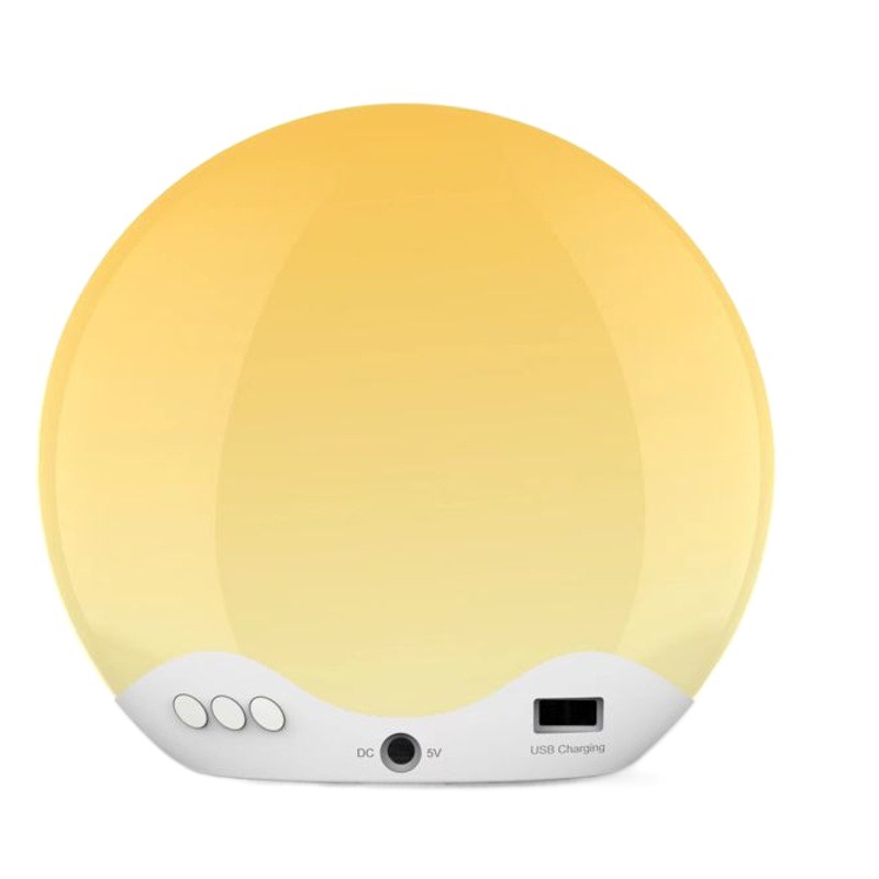 New LED alarm clock sleep light sunrise wake-up light atmosphere light European and American hot selling colorful gorgeous light shell clock
