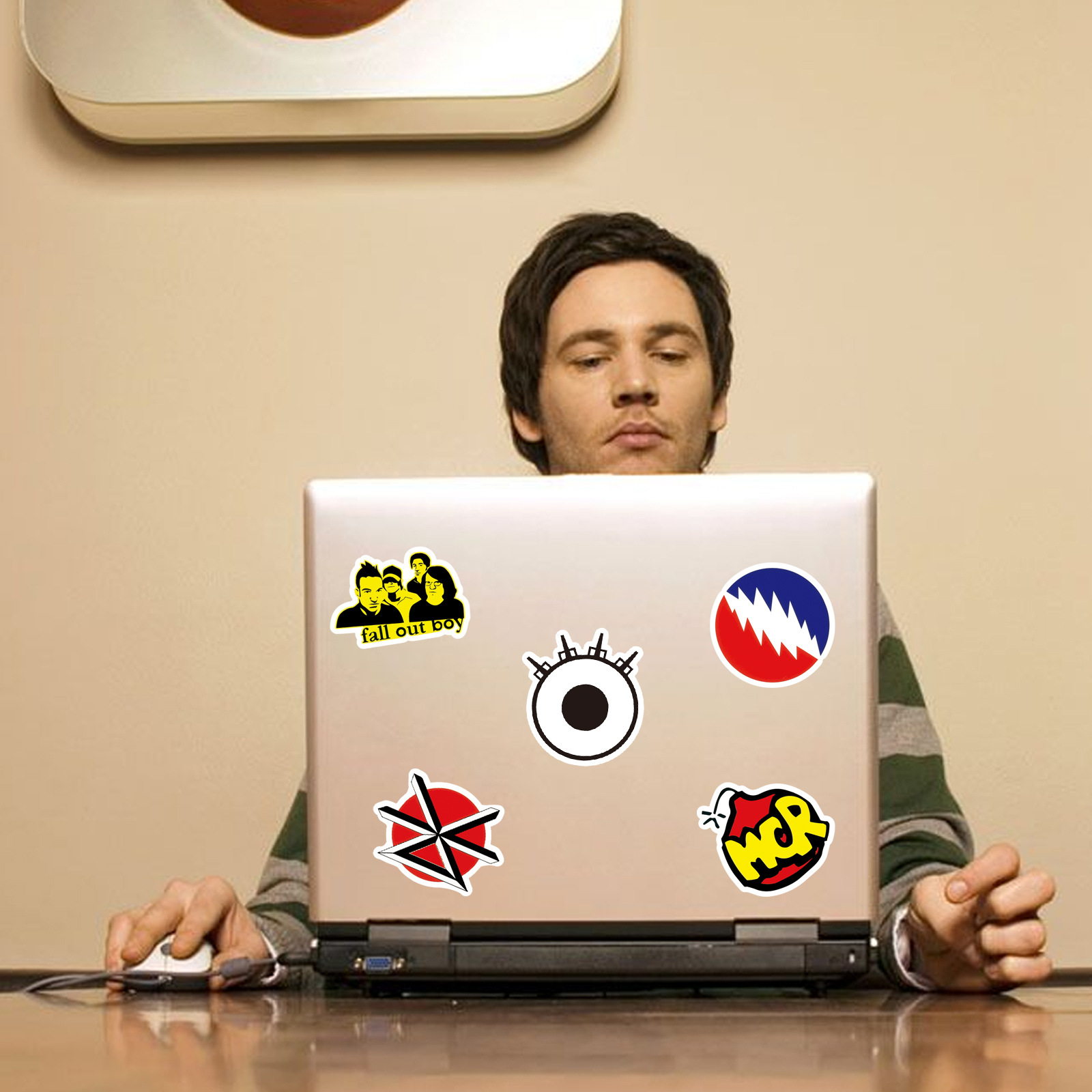 Picture of 50 Rock Rock Band Logo Graffiti Stickers Luggage Motorcycle Skateboard Helmet Personalized Waterproof Stickers