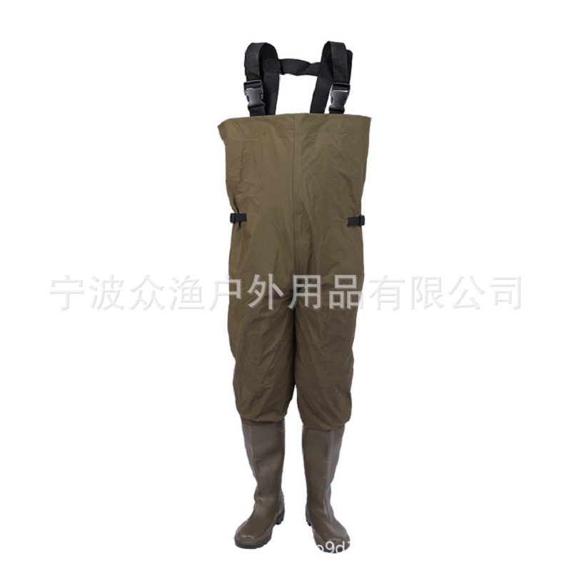Clearance Treatment Lightweight Breathable Laundry Pants Waterproof Adult One-piece Fishing Pants Wading Pants Planting Water Fork Leather Fork