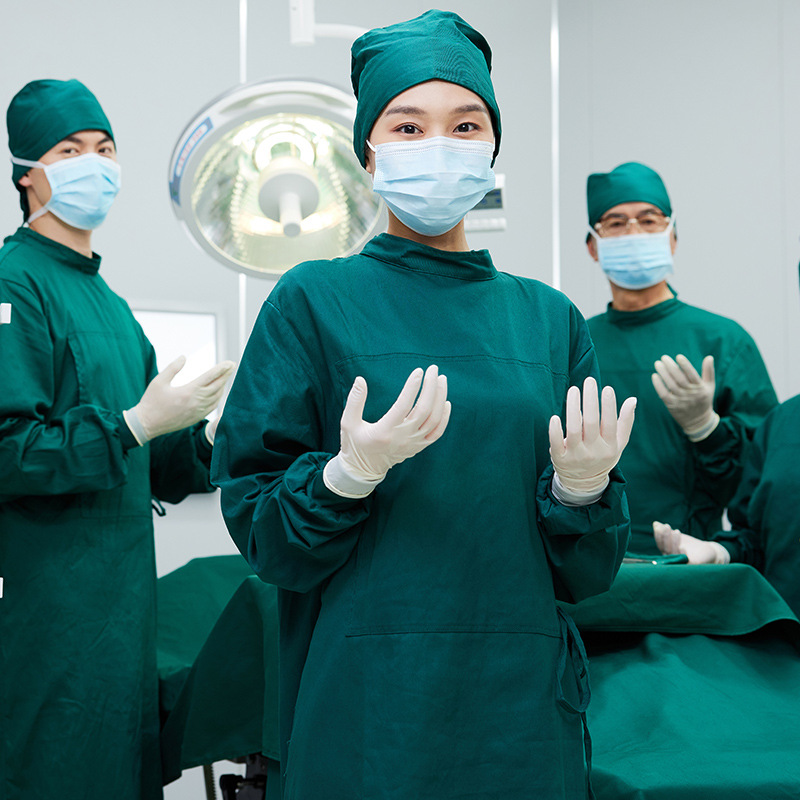 conjoined surgical gown long-sleeved working clothes for operating room doctor's surgical gown hand-washing clothes half-package full-package isolation gown