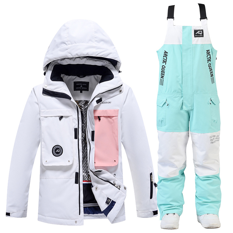 Picture of Women's Ski Suit Men's Winter Outdoor Windproof Waterproof Warm Thickened New Arrival Snowboard Double Ski Suit