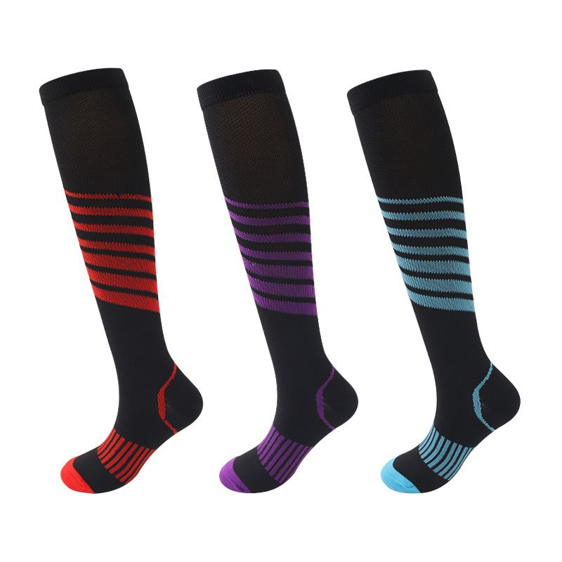 Picture of Sports Compression Socks, Multi-Color Pressure Compression Sports Socks for Men and Women, Running Sports Socks, in Stock, Direct Supply from the Manufacturer, Sweat-Absorbent