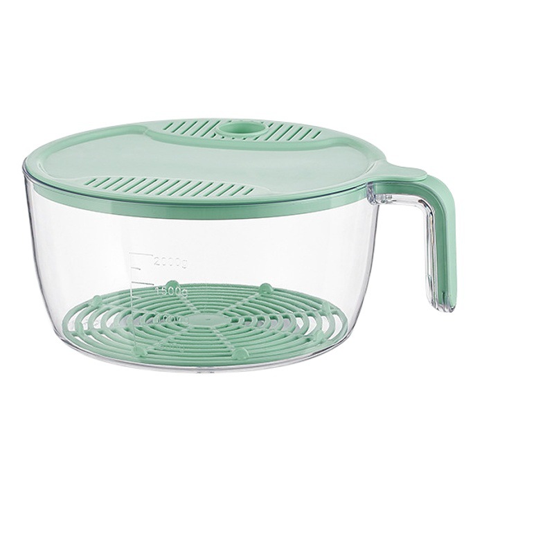 Simple Household Multi-functional Rice Wash Kitchen Vegetable Wash Fruit Drain Basket Water Drain Basin with Handle Rice Wash Basket