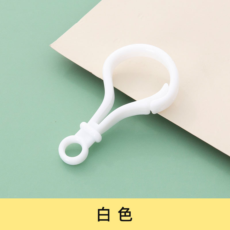 Picture of diy jewelry accessories color bulb button doll key chain plastic lobster buckle bag buckle acrylic hook buckle