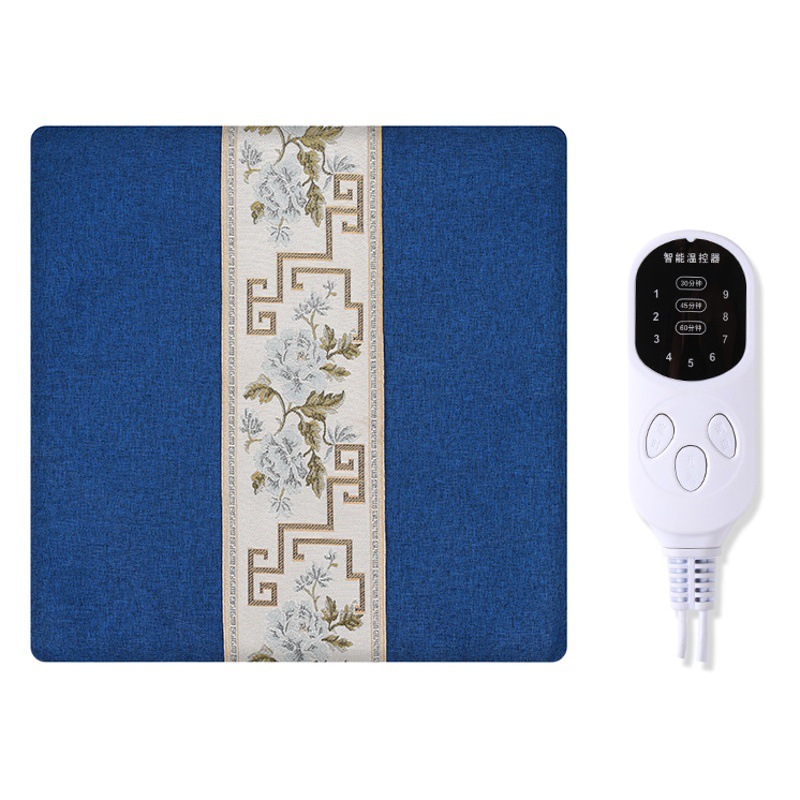 Electric Heating Moxa Cushion Home Office Adjustable Temperature Moxibustion Cotton Linen Moxibustion Moxibustion Mat Sitting Fever Moxa Cushion