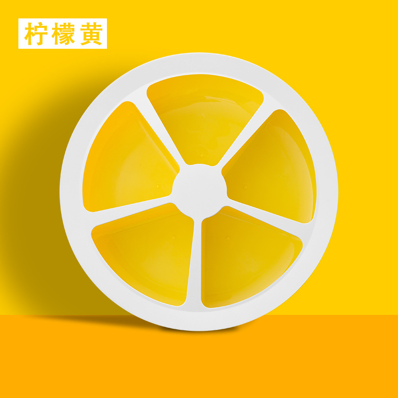 Picture of Lemon Fruit Plate Candy Box Light Luxury Creative Flower Type Split New Year Nut Dried Fruit Plate Factory One Piece