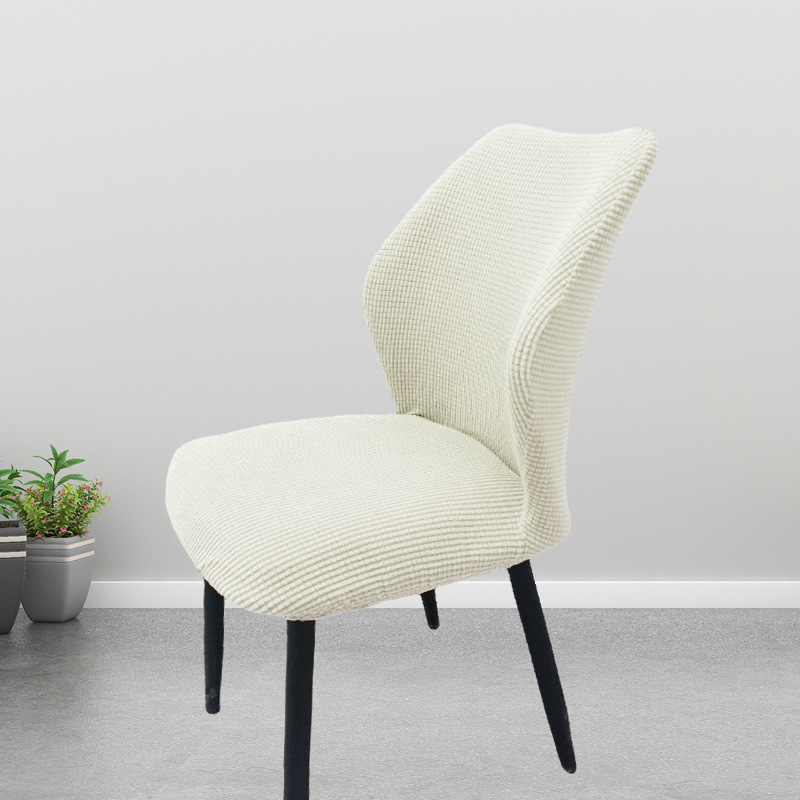 Picture of Chair Cover Elastic All-inclusive Household Modern Curved Dining Chair Cover Cushion Backrest Integrated Household Stool Cover Cover