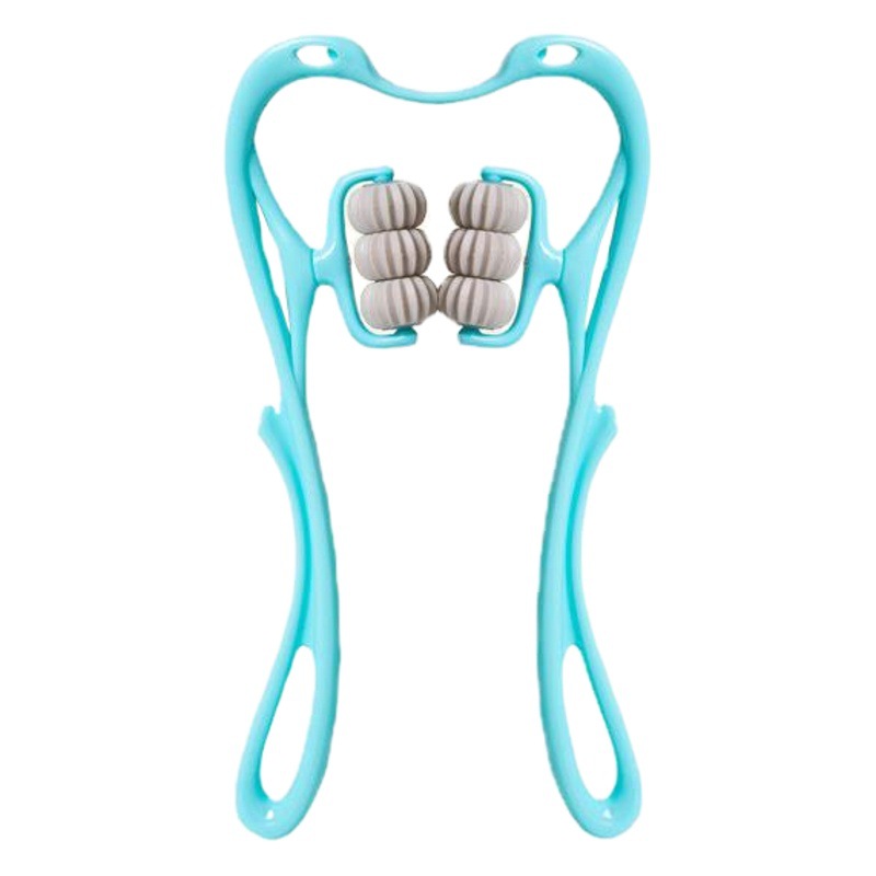 Cervical Spine Massager Manual Massage Neck Shoulder Massager Six-Wheel Massager Neck Clamp Artifact Ha Shufu
