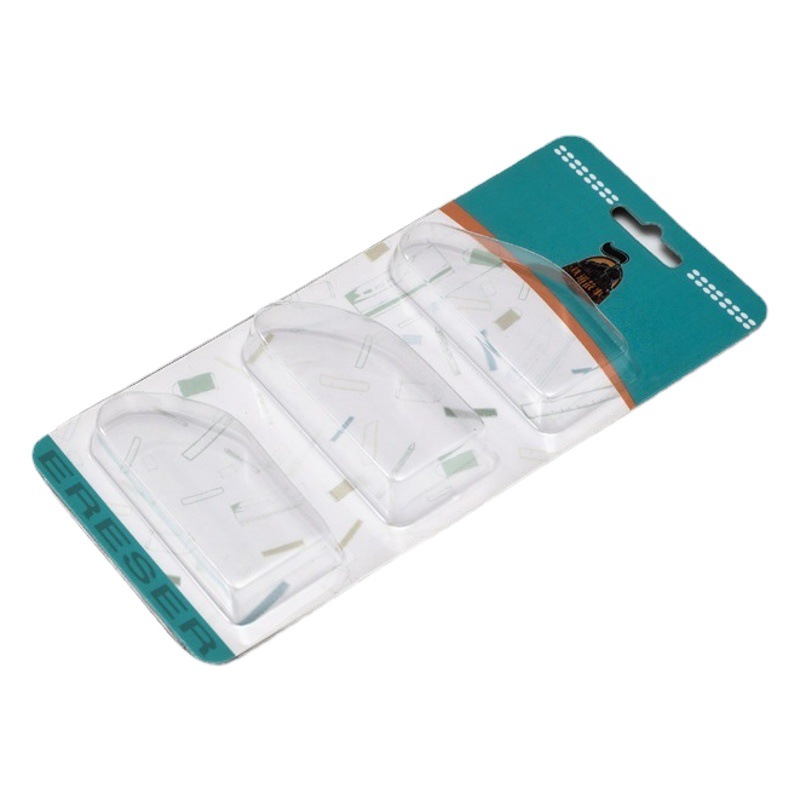 PET Folded Edge Blister Packaging Bubble Shell Folded Edge Blister Box Stationery Three Folded Edge Blister Card Blister