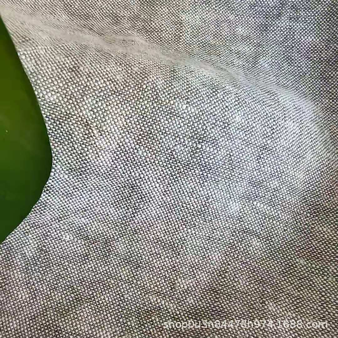 Picture of French Heavy Cloth 300GSM Light Gray Yarn-dyed Curtain Cloth Encrypted Pure Linen Extra Wide 290CM Wash Cloth