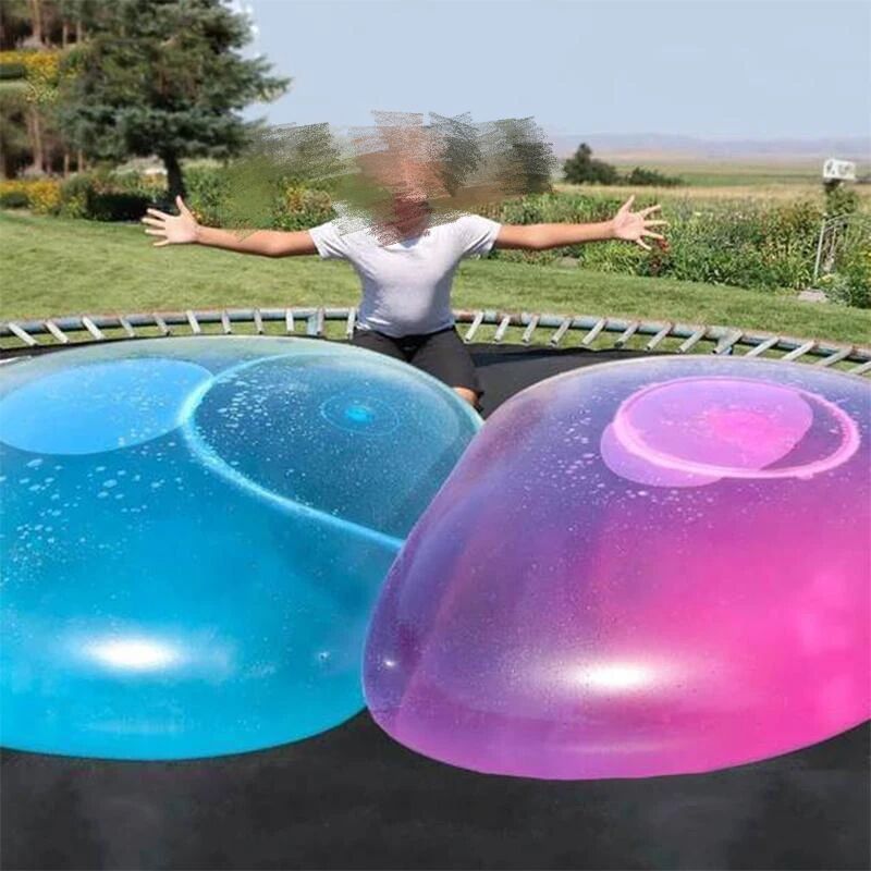 Hot-selling blowing ball bubble ball water filling transparent bubble ball TPR blowing balloon Pat ball big light ball