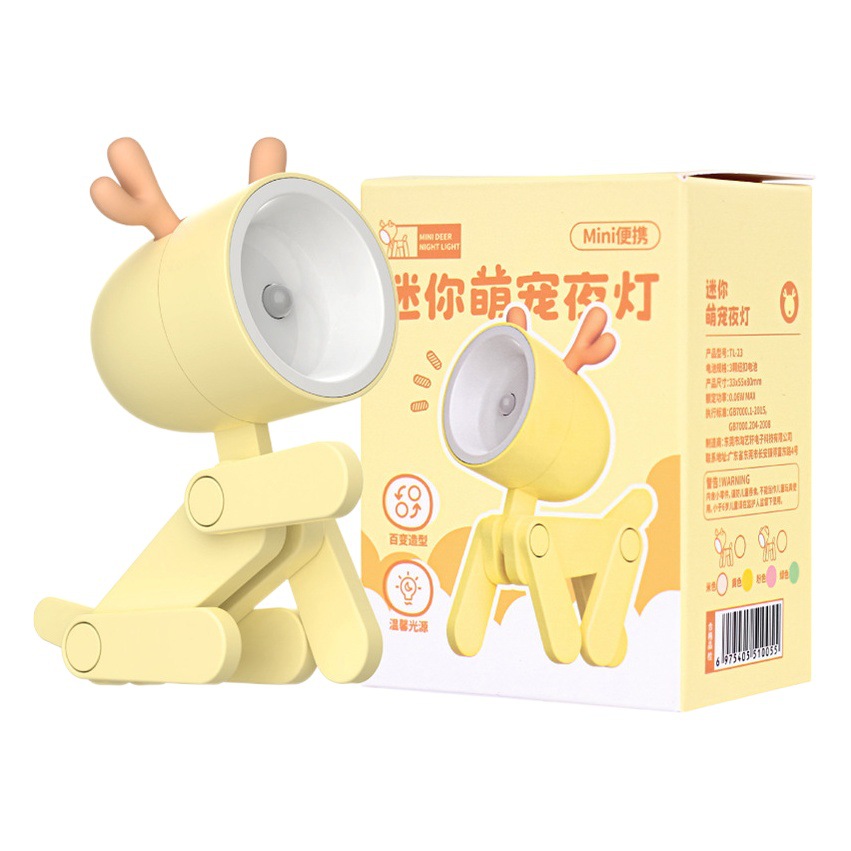 New creative gifts led cute small night light decorative ornaments ins mini cute small mobile phone holder