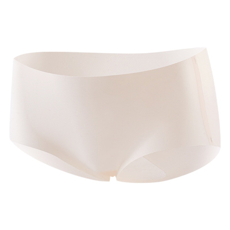 Naked ice silk underwear ladies waist seamless 3D hip no hip antibacterial cotton crotch high school students triangle shorts