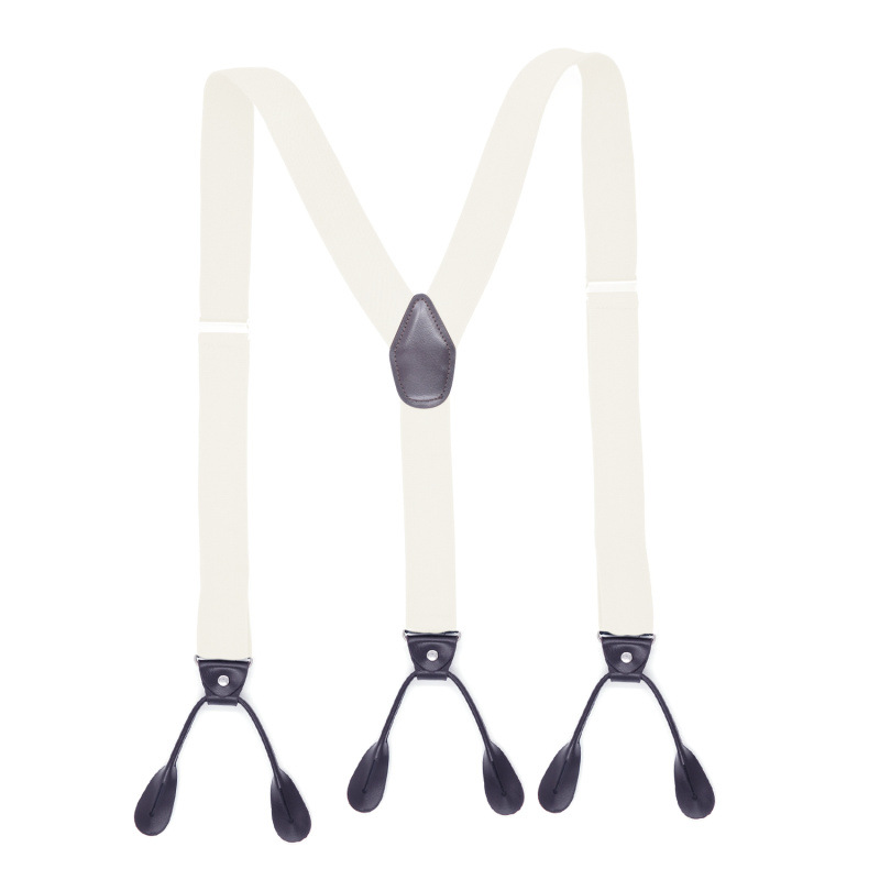 Picture of Cross-border supply adult men's leisure straps Y-shaped 6-clip elastic suspenders spot men suspenders