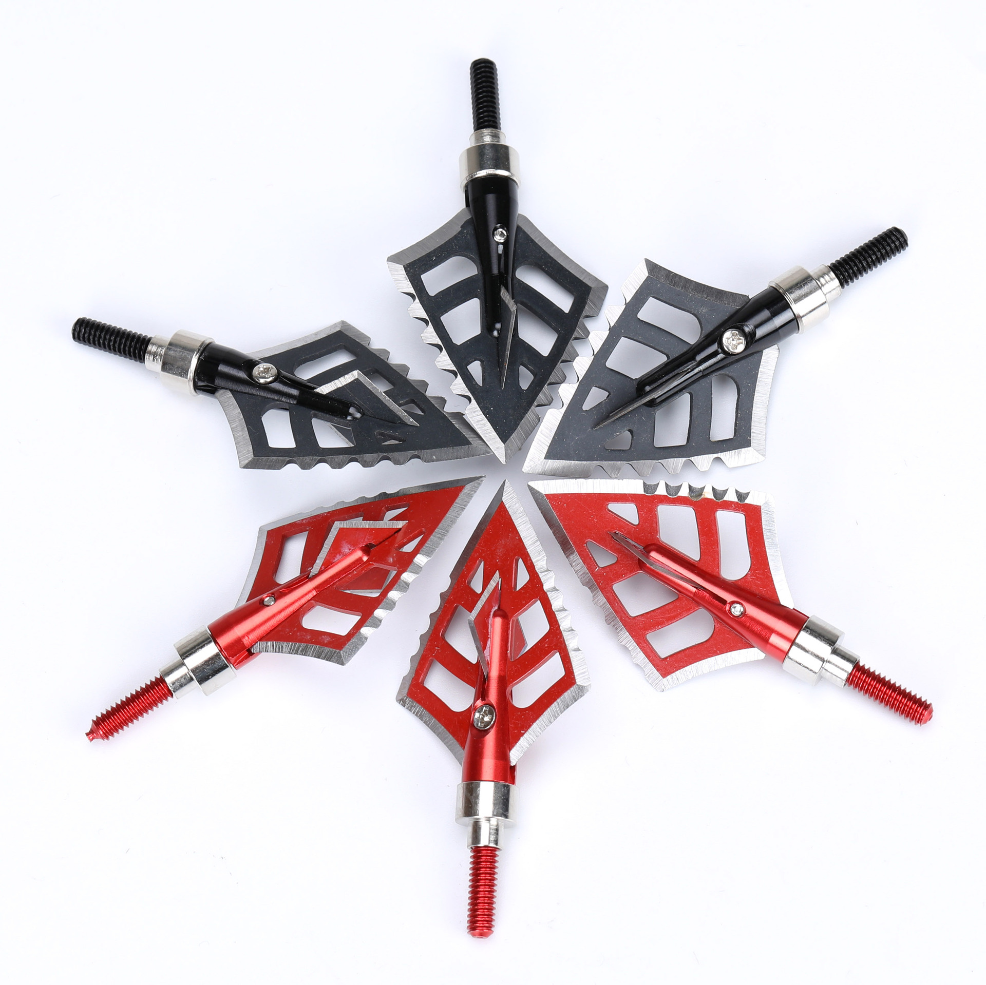 Picture of Red Devil Black Devil Arrow Toothed Recurve Bow Glass Fiber Carbon Aluminum Retro Outdoor Threaded Arrow