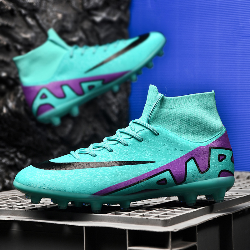 Cross-border 2024 New Children Football Shoes Male Teenagers Students TF Broken Nail AG Spike Competition Training sneaker