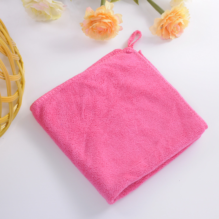 Picture of Fiber towel thickened each size small square household cleaning cloth absorbent household cleaning support logo