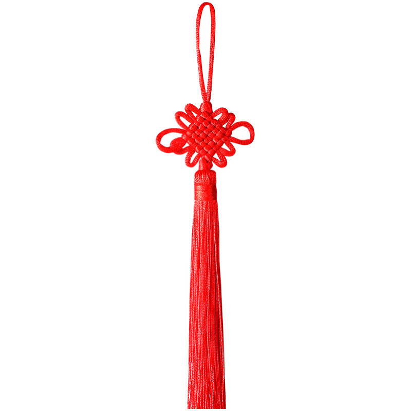 Picture of Chinese knot trumpet pendant exquisite tassel ear 6 plate Fang Sheng knot antique Han clothing decoration gift Accessories Wholesale