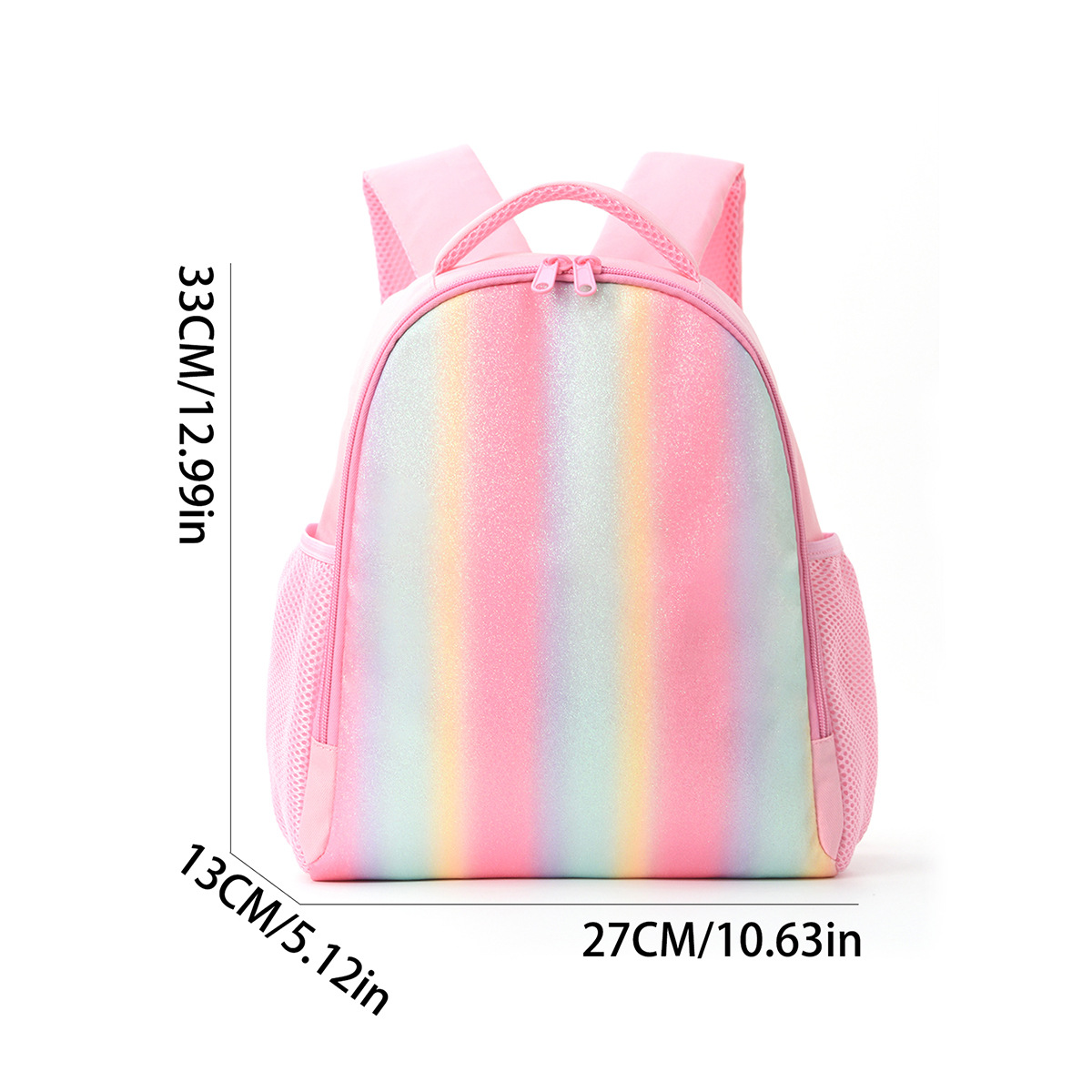 Picture of Cross-Border New Children's Backpack Travel Lightweight Casual Backpack Backpack Primary School Student High-Looking Rainbow School Bag