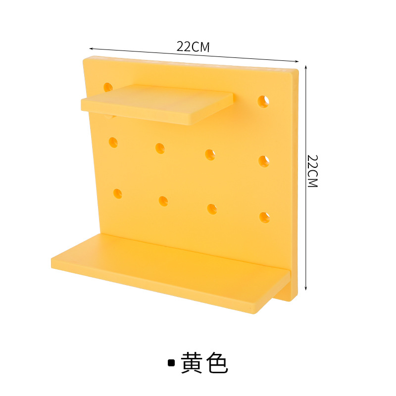 Picture of Casual Plastic Hole Board Set Living Room Kitchen Wall Bedroom Storage Wall Partition Home Wall Hanging Shelf