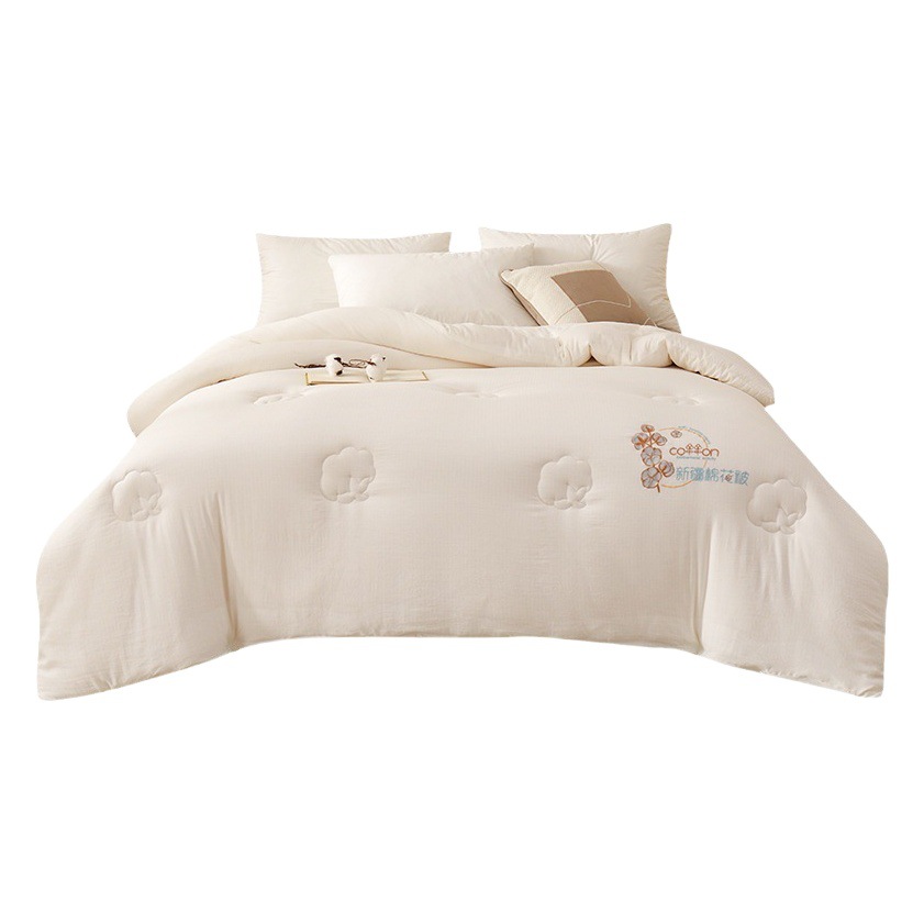 Class a Embroidered Quilt Cotton Quilt Core Student Dormitory Thick Spring & Fall Quilt Winter Quilt Cotton Wadding Quilt Wholesale