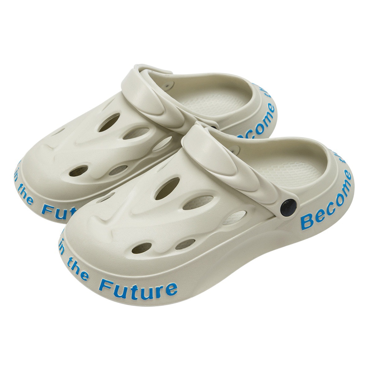 Croc Shoes Men's Summer Outer Wear 2025 New Internet Celebrity Trbottomyy Non-Slip Thick-Soled Driving Beach Sandals for Men