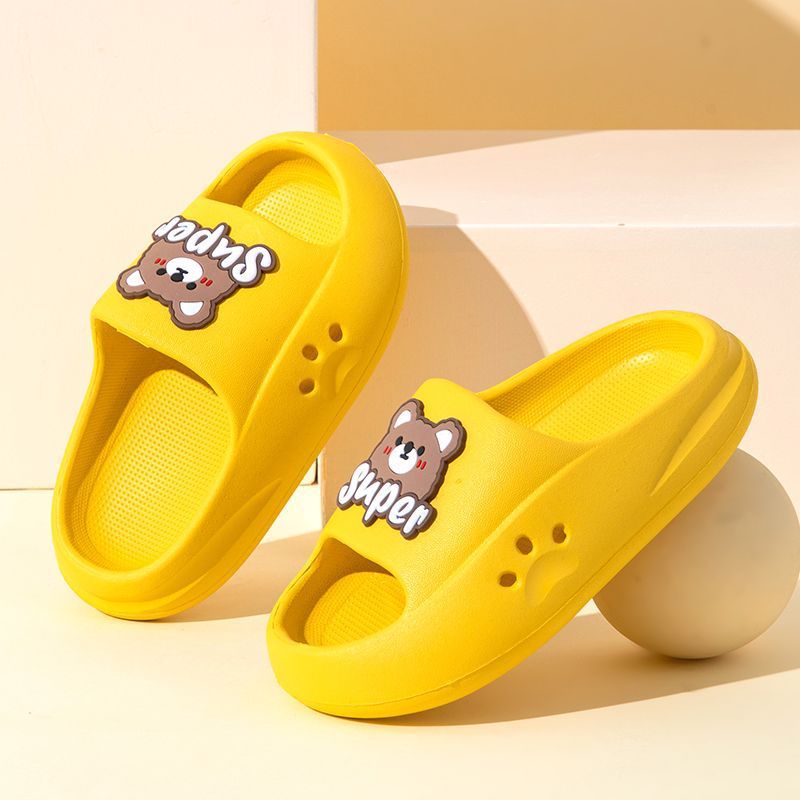 Children's Slippers eva Boys' Non-slip Soft Bottom Bear Girls' Slippers for Children and Babies Indoor and External Wear Sandals and Slippers