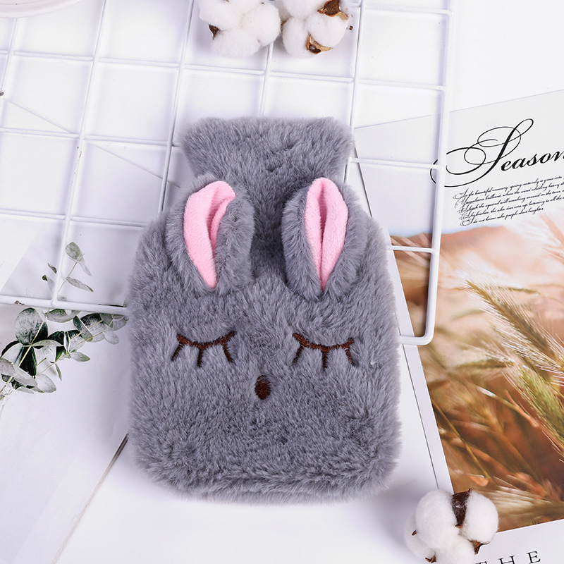 Picture of Cartoon Plush Hand Warmer, Removable and Washable, Water-Filled Hot Water Bottle, Super Cute and Cute Animal Water Bottle