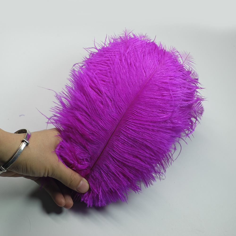 Picture of Color in stock 20-25cm ostrich feather flower home flower arrangement wedding decoration accessories ostrich feather wholesale