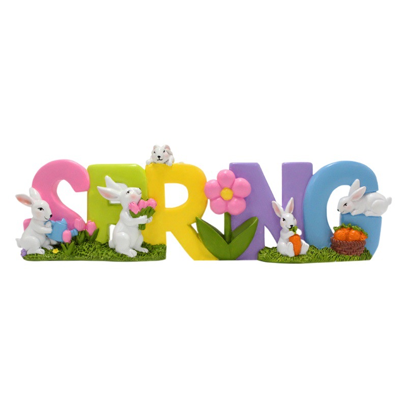 Cross-border new rabbit letter brand Creative Garden outdoor animal decoration cute courtyard landscape decoration wholesale